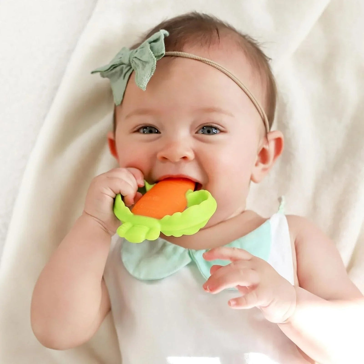 Infantino Lil' Nibbles Teether - Carrot | Luxury Home Accessories | Heulog Glow