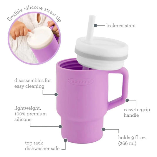 Infantino My First Tumbler - Lilac | Luxury Home Accessories | Heulog Glow