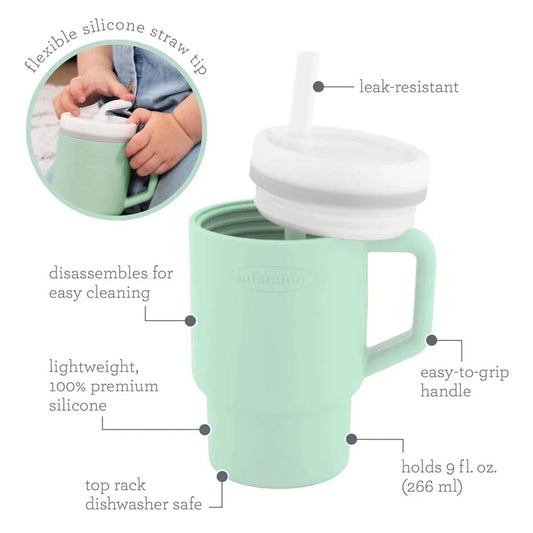 Infantino My First Tumbler - Mint | Luxury Home Accessories | Heulog Glow