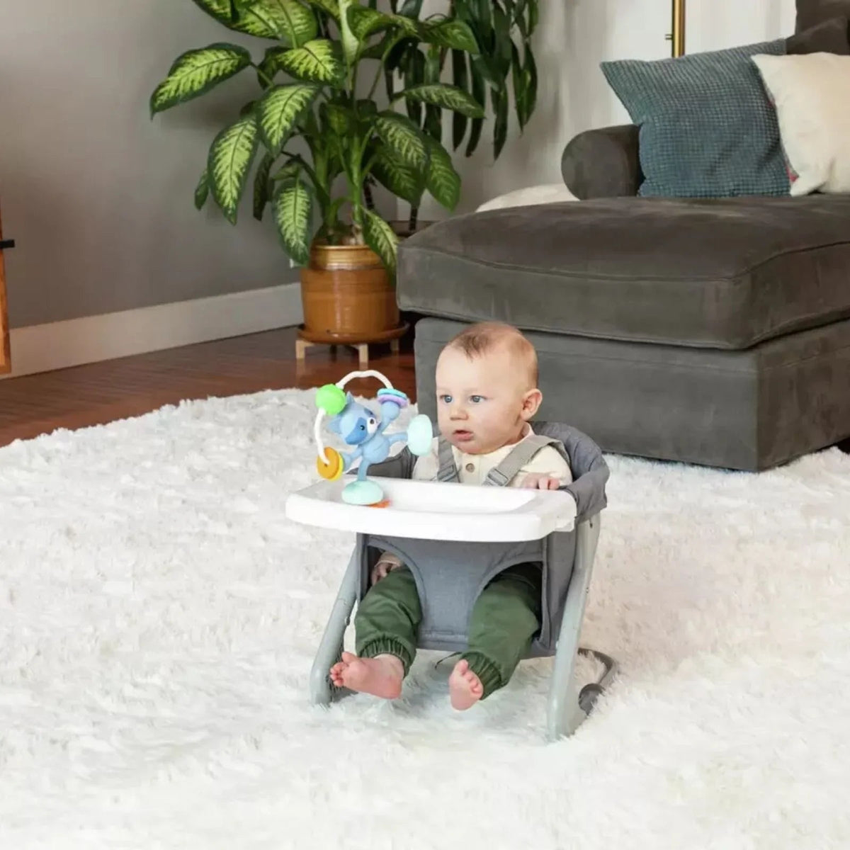 Infantino Stick & Spin High Chair Pal - Racoon | Luxury Home Accessories | Heulog Glow