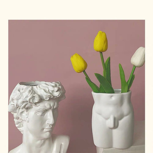 Ins Shape Decoration Creative Human Body Ceramic Vase | Luxury Home Accessories | Heulog Glow