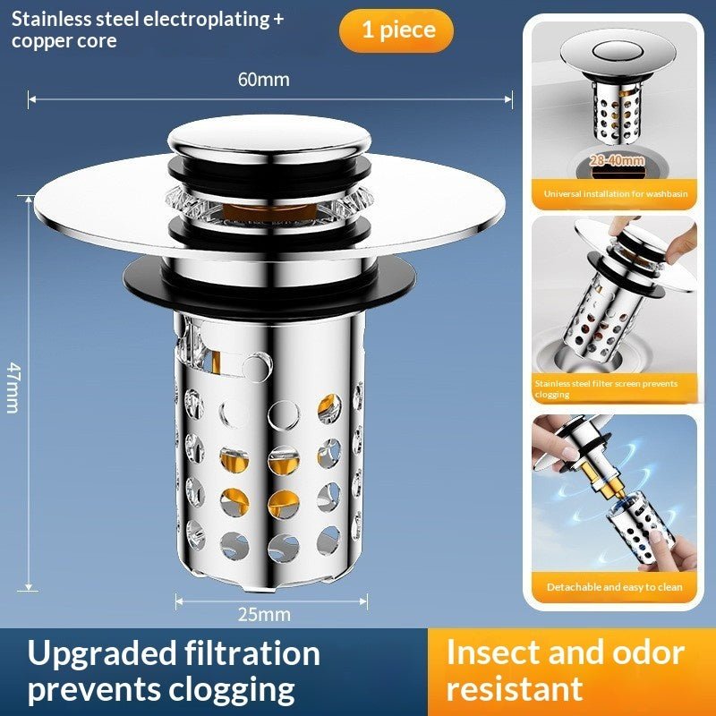 Insect-proof, Odor-proof, And Clog-proof Universal Sink Filter Accessory | Luxury Home Accessories | Heulog Glow