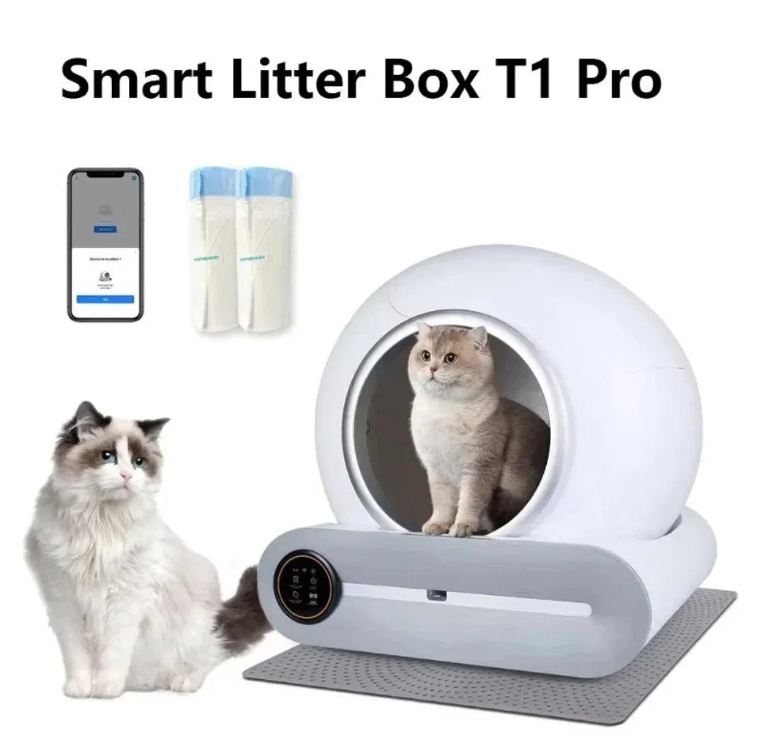 Intelligent Automatic Cat Litter Box (6 FREE LITTER BAGS) | Luxury Home Accessories | Heulog Glow