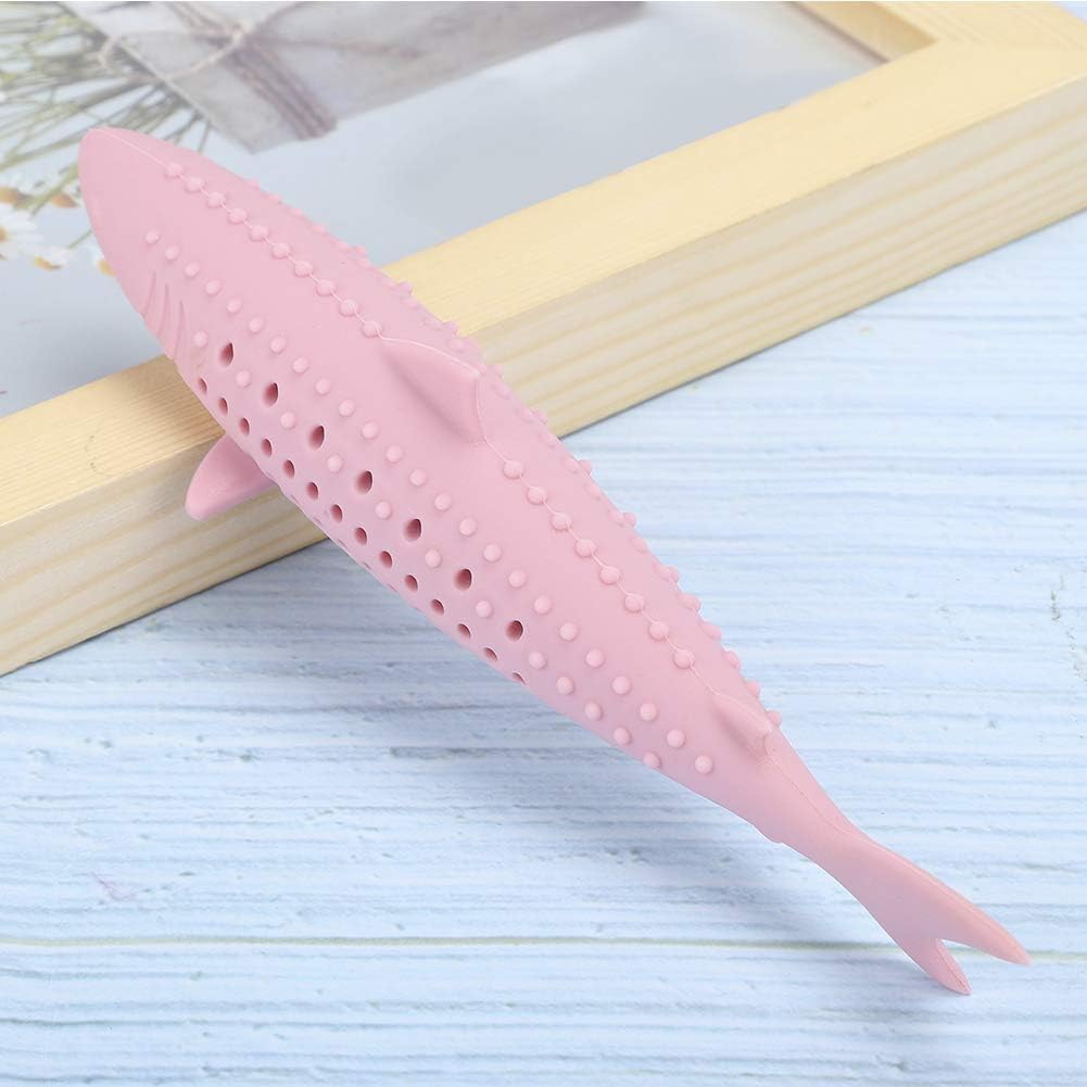 Interactive Cat Fish Shape Chew Toy Silicone Pet Cat Catnip Molar Teeth Cleaning Simulation Fish Shape Training Interactive Toy | Luxury Home Accessories | Heulog Glow