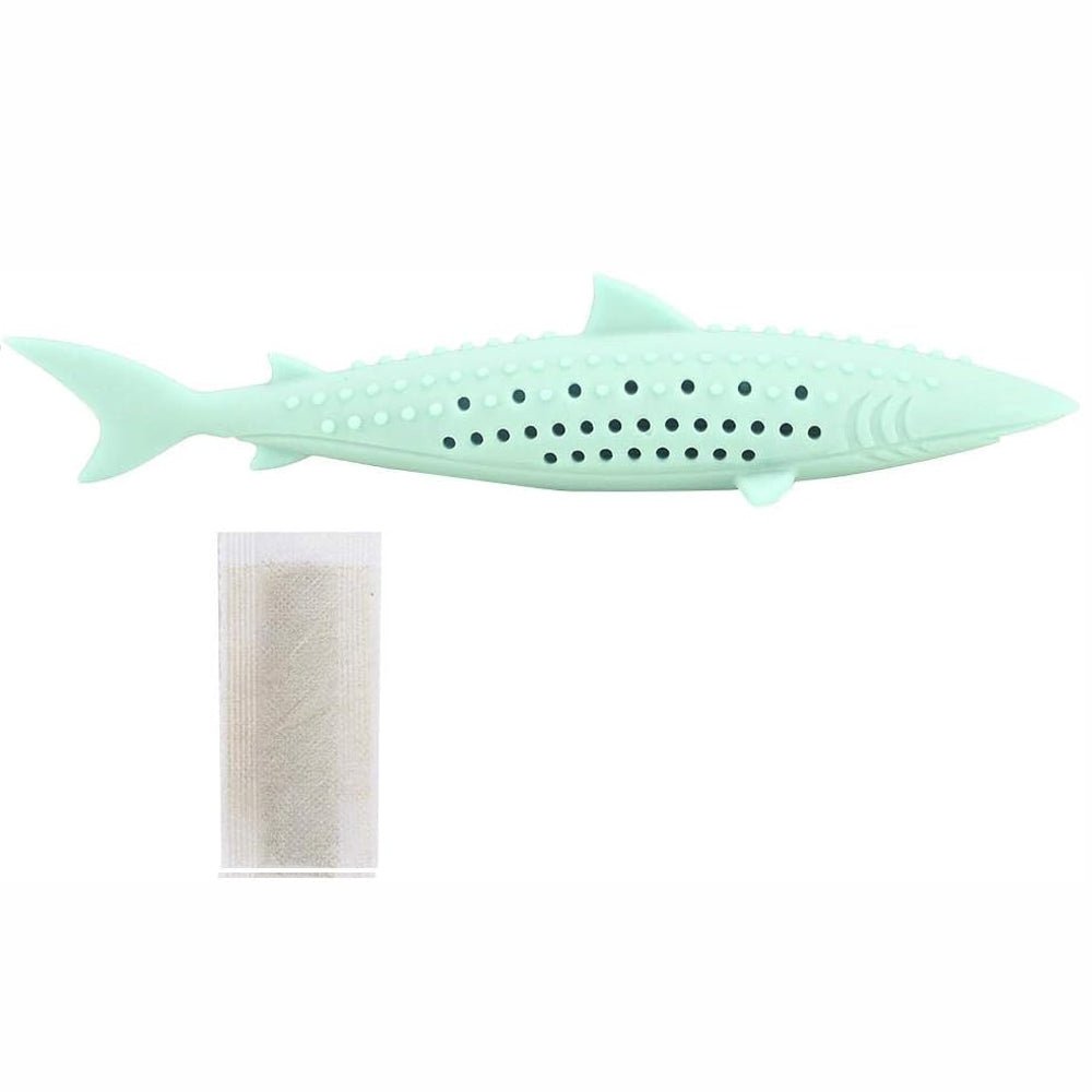 Interactive Cat Fish Shape Chew Toy Silicone Pet Cat Catnip Molar Teeth Cleaning Simulation Fish Shape Training Interactive Toy | Luxury Home Accessories | Heulog Glow