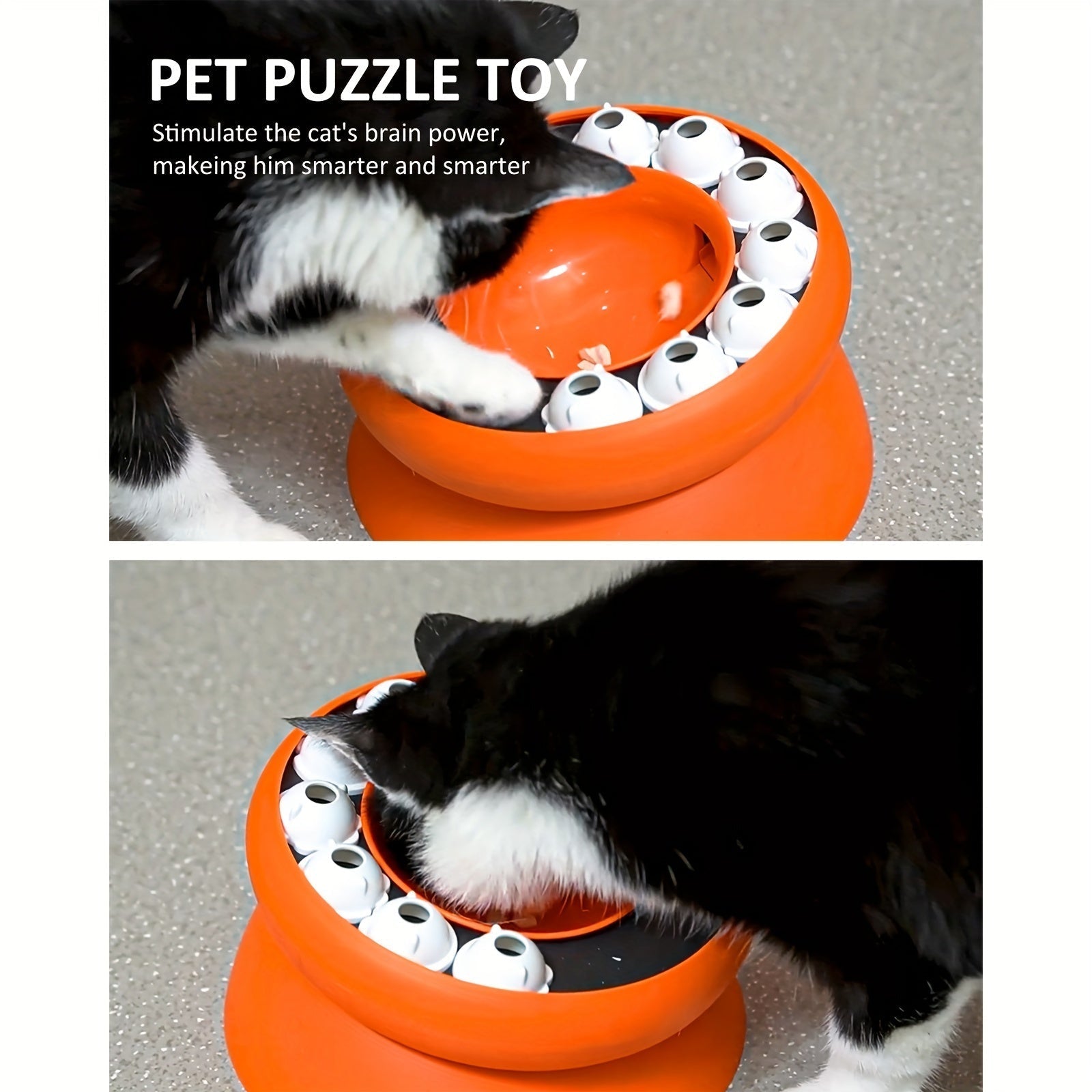 Interactive Puzzle For Cats Raised Educational Toy Slow Pet Feeder Dry Food Dispenser And Snacks | Luxury Home Accessories | Heulog Glow