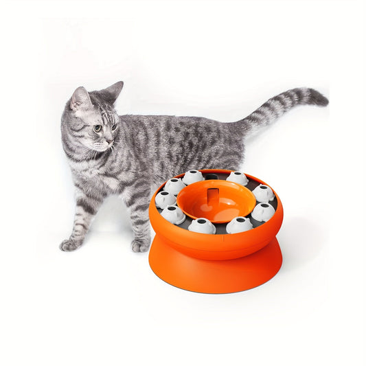 Interactive Puzzle For Cats Raised Educational Toy Slow Pet Feeder Dry Food Dispenser And Snacks | Luxury Home Accessories | Heulog Glow