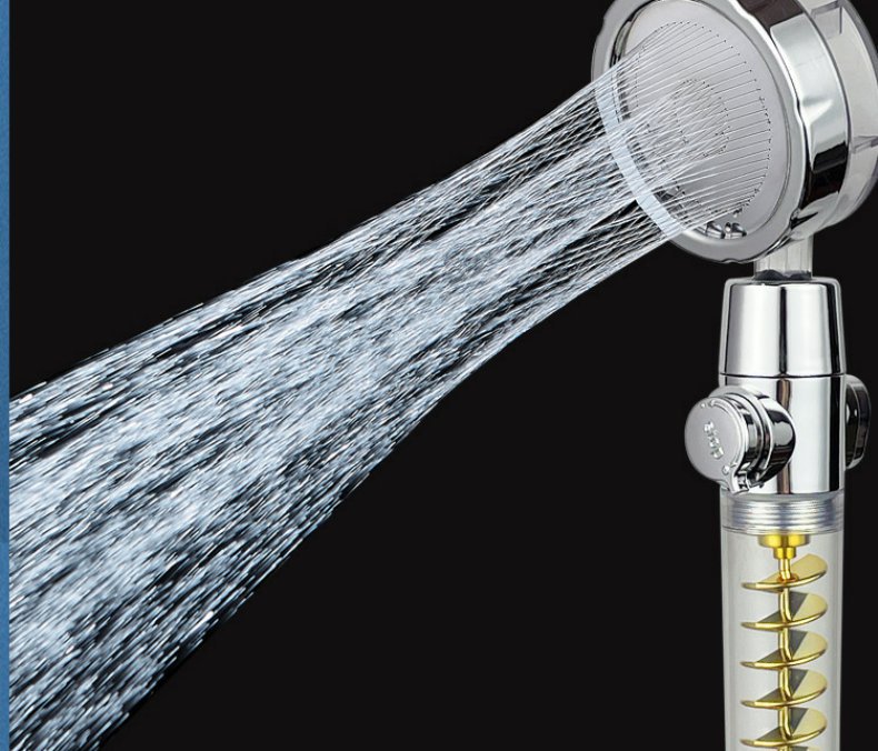 Internet Celebrity Small Waist Supercharged Shower Head Twin-turbo Pressurized Propeller Multifunctional Fan Shower Shower Head | Luxury Home Accessories | Heulog Glow
