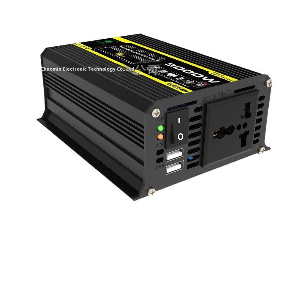 Inverter 12V To 220V110V3000W Vehicle Solar Power Conversion Inverter Off-grid High Frequency Correction | Luxury Home Accessories | Heulog Glow