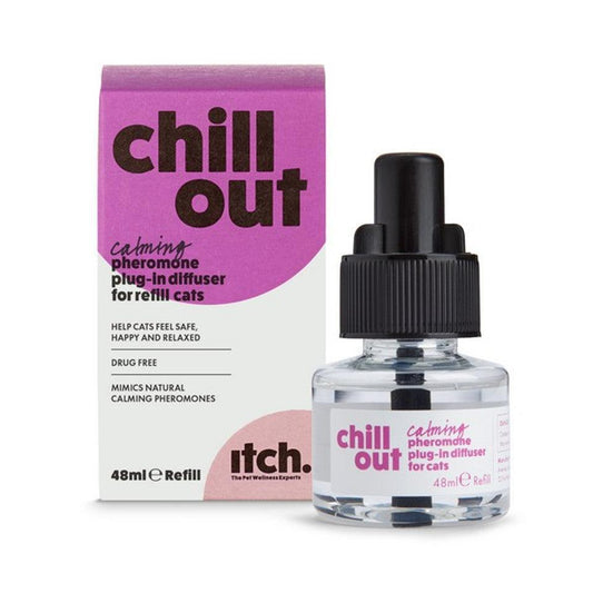 Itch Chill Out Calming Pheromone 30 Day Refill for Cats 48ml | Luxury Home Accessories | Heulog Glow