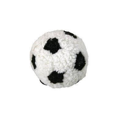 James and Steel Plush Berber Football With Squeak 23cm | Luxury Home Accessories | Heulog Glow