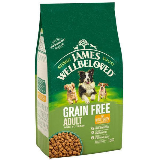 James Wellbeloved Adult Grain Free Turkey & Vegetable 1.5kg | Luxury Home Accessories | Heulog Glow