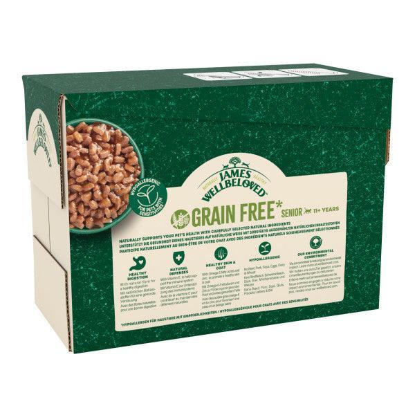 James Wellbeloved Cat Senior 11+ Grain Free Turkey in Gravy Pouches 12 x 85g | Luxury Home Accessories | Heulog Glow