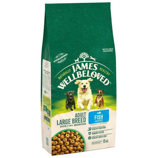 James Wellbeloved Dog Adult Large Fish & Rice | Luxury Home Accessories | Heulog Glow