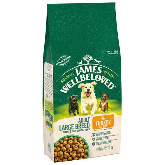 James Wellbeloved Dog Adult Large Turk & Rice | Luxury Home Accessories | Heulog Glow