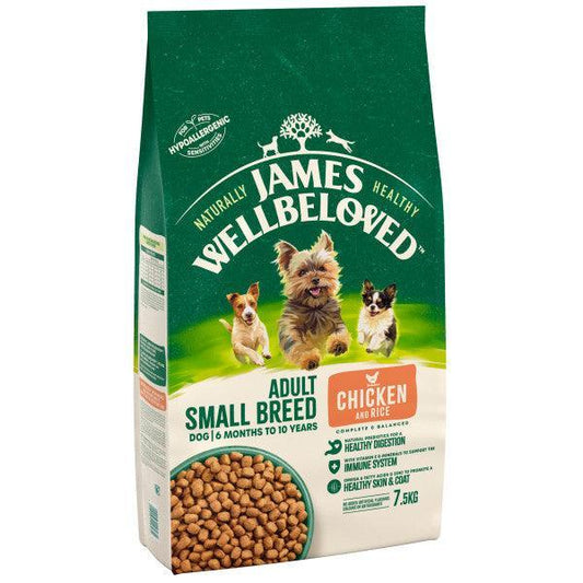 James Wellbeloved Dog Adult Small Chick & Rice | Luxury Home Accessories | Heulog Glow