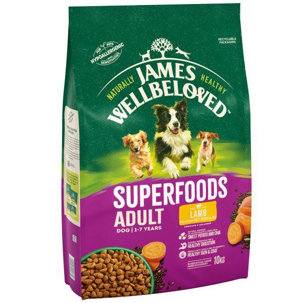 James Wellbeloved Dog Adult Superfoods Lamb | Luxury Home Accessories | Heulog Glow