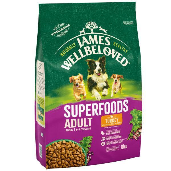 James Wellbeloved Dog Adult Superfoods Turkey | Luxury Home Accessories | Heulog Glow