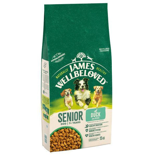 James Wellbeloved Dog Senior Duck & Rice | Luxury Home Accessories | Heulog Glow