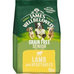 James Wellbeloved Grain Free Senior Dry Dog Food Lamb & Veg, 10kg | Luxury Home Accessories | Heulog Glow