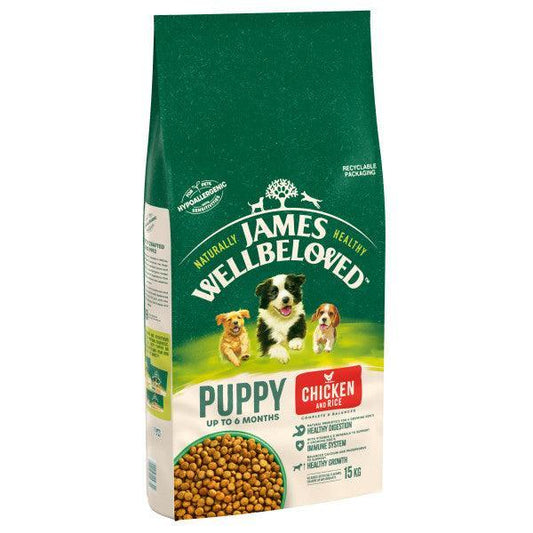 James Wellbeloved Puppy Chicken & Rice | Luxury Home Accessories | Heulog Glow
