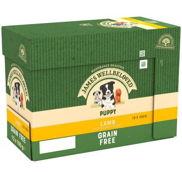 James Wellbeloved Puppy Grain Free Lamb Grvy Pch 4x12x100g | Luxury Home Accessories | Heulog Glow