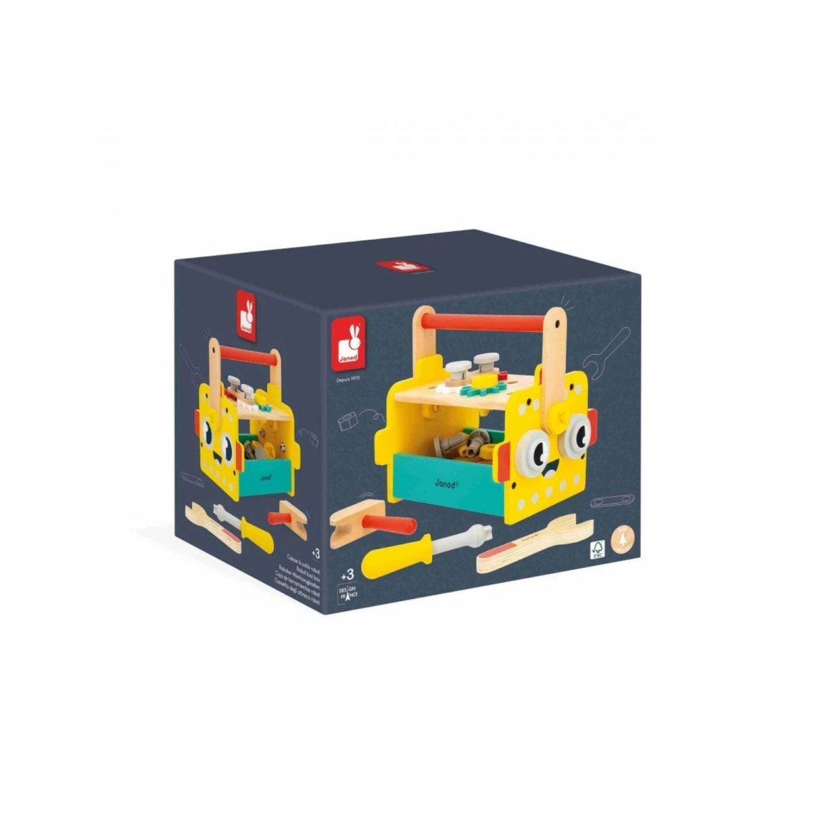 Janod Brico Kids Robot Tool Box | Luxury Home Accessories | Heulog Glow