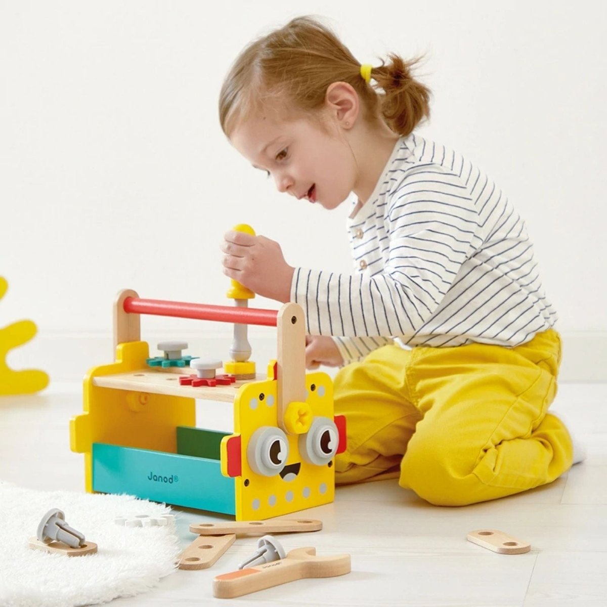 Janod Brico Kids Robot Tool Box | Luxury Home Accessories | Heulog Glow
