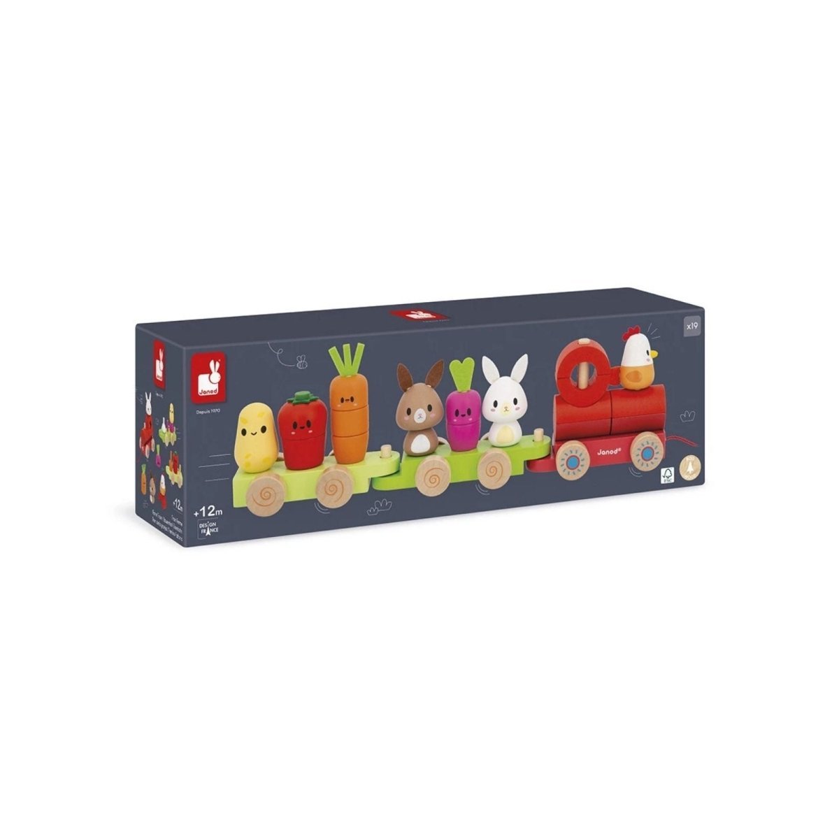 Janod Farm Train | Luxury Home Accessories | Heulog Glow
