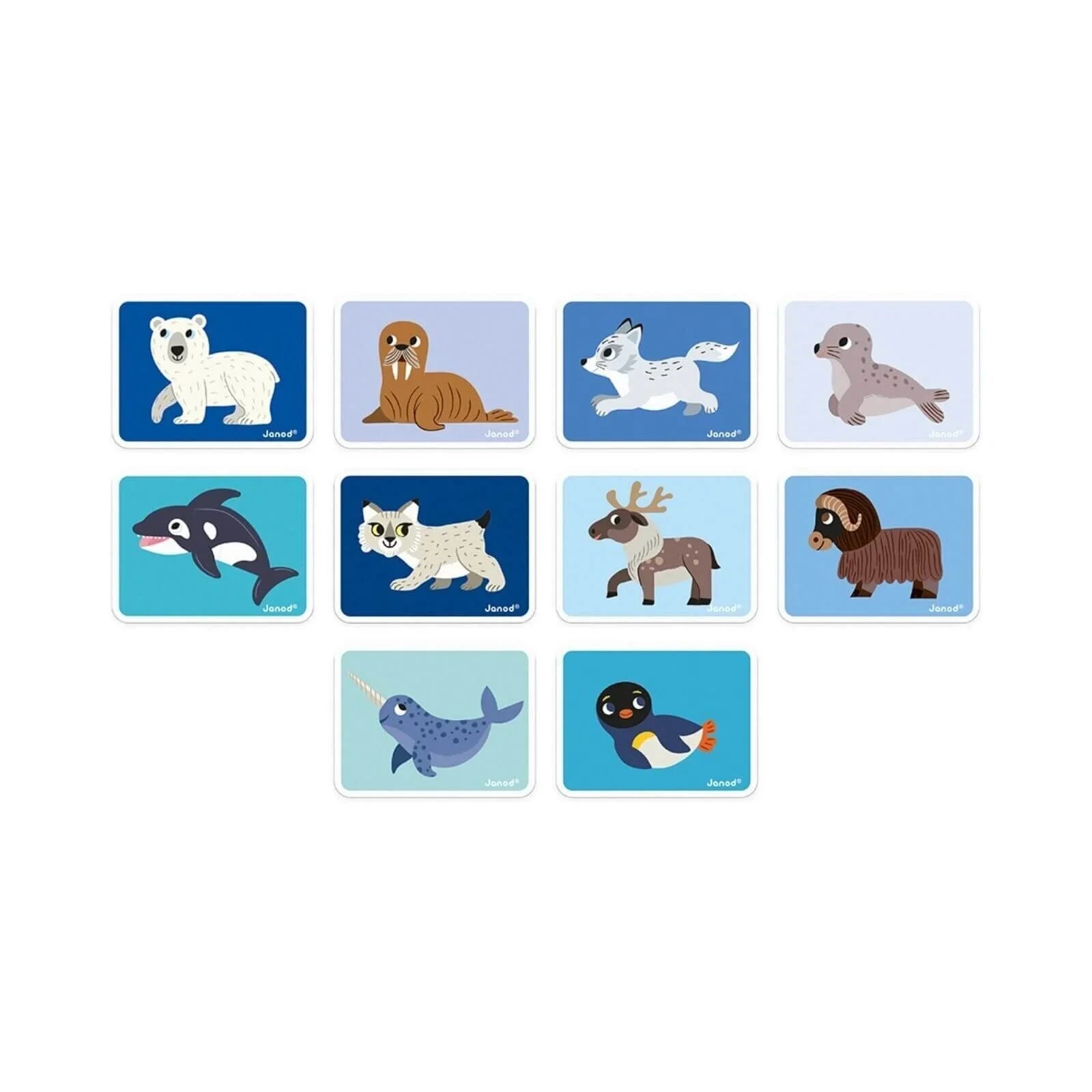 Janod Magnetibook Polar Animals | Luxury Home Accessories | Heulog Glow