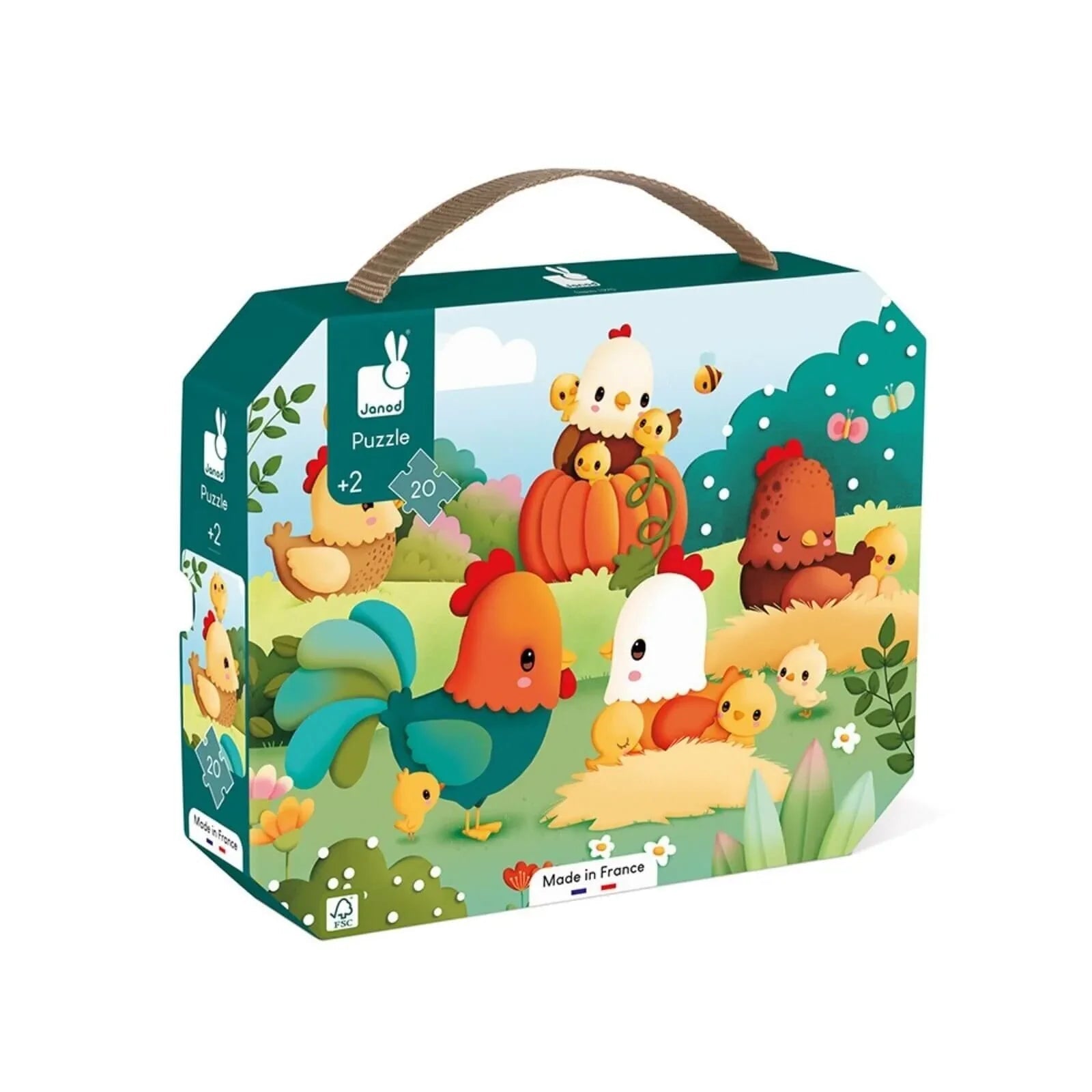 Janod Puzzle Welcome to the Farmyard 20 pcs | Luxury Home Accessories | Heulog Glow
