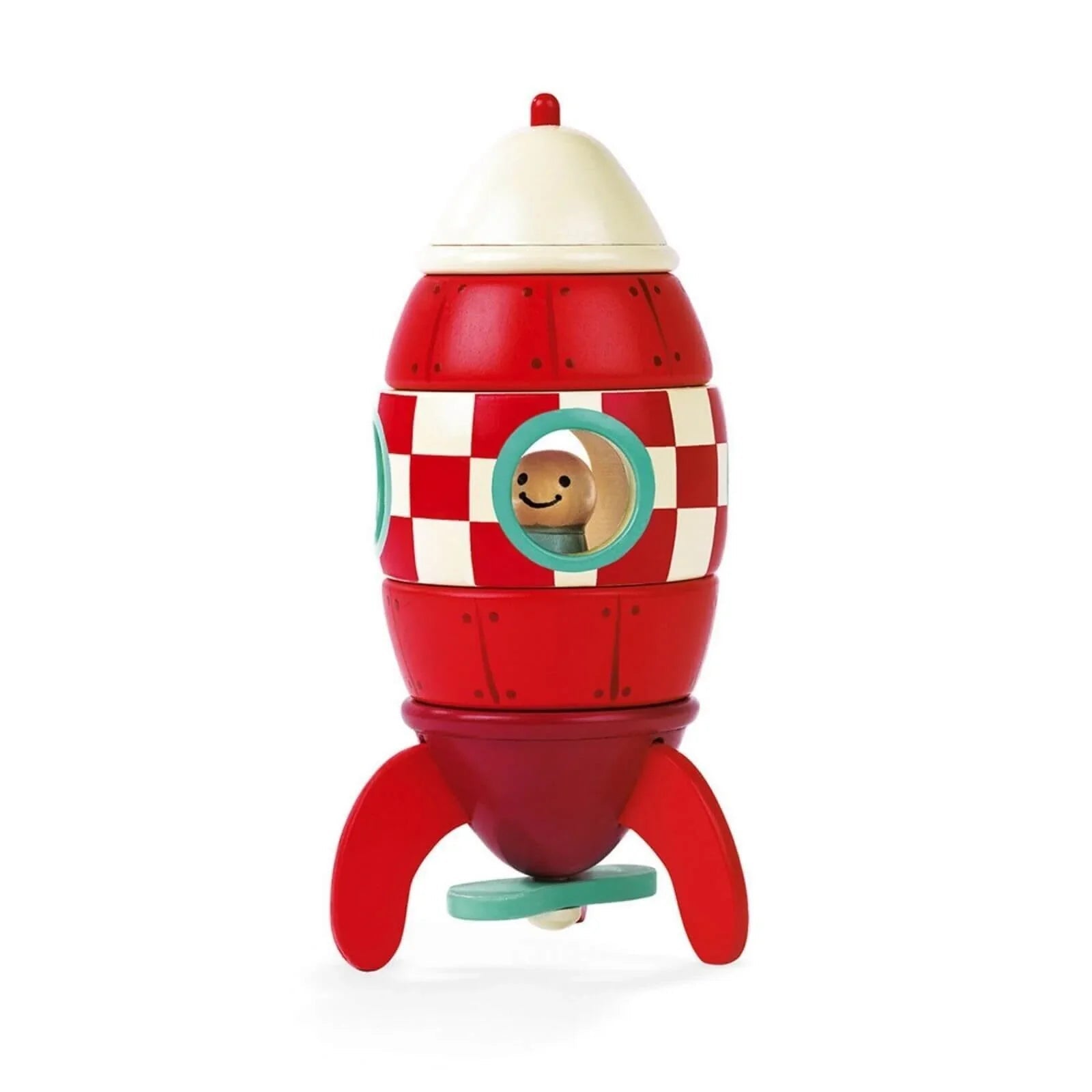 Janod Small Magnetic Rocket | Luxury Home Accessories | Heulog Glow