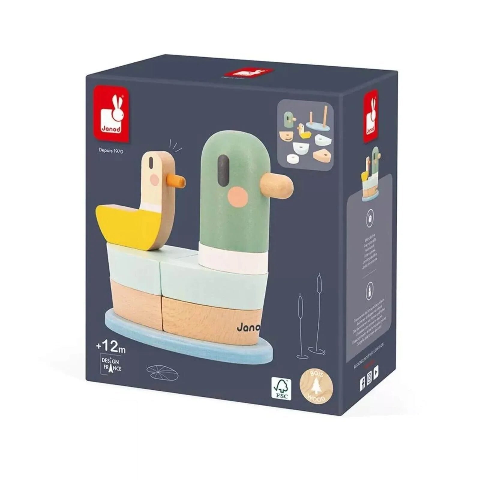 Janod Stackable Ducks Sweet Cocoon | Luxury Home Accessories | Heulog Glow