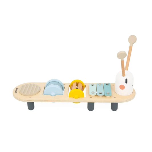 Janod Sweet Cocoon Caterpillar Sound Awakening Stand | Luxury Home Accessories | Heulog Glow
