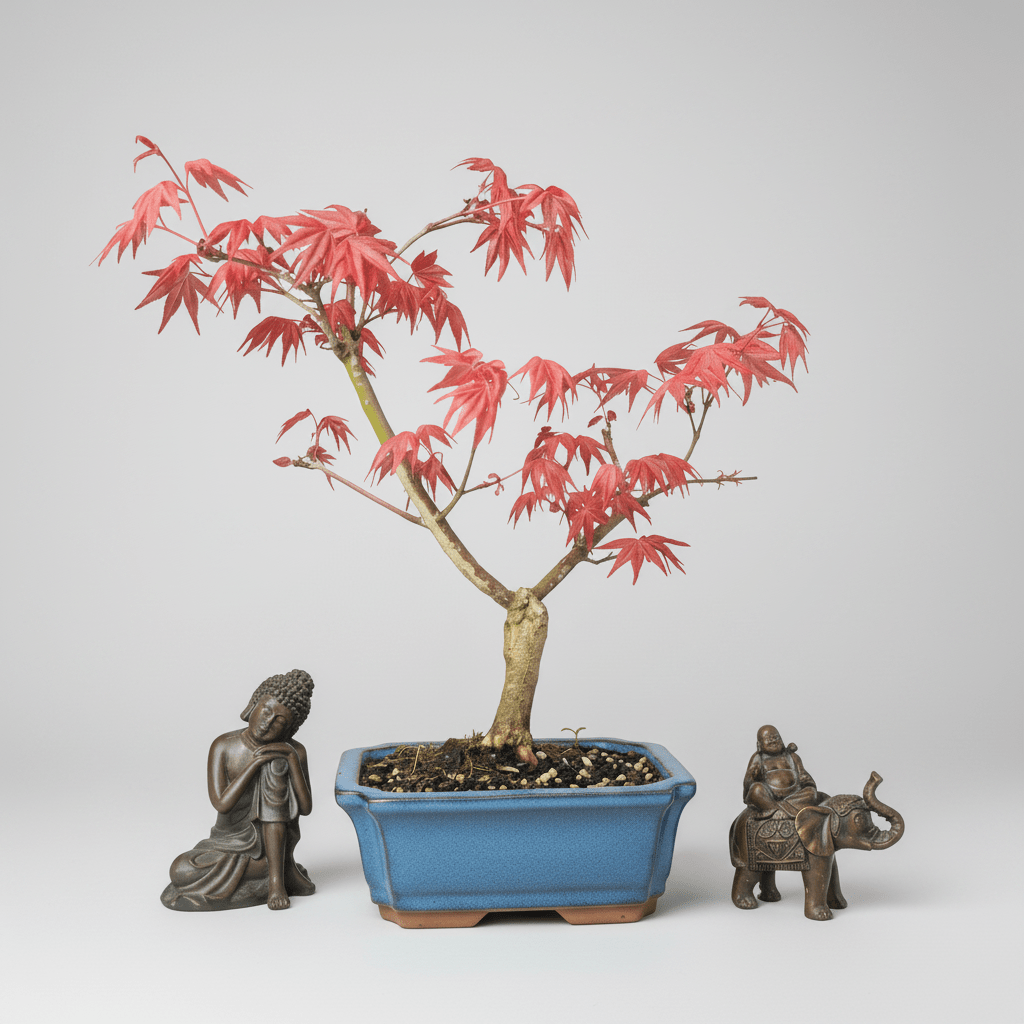 Japanese Maple (Acer) Bonsai Tree | Deshojo Informal Upright | In 15cm Pot | Luxury Home Accessories | Heulog Glow