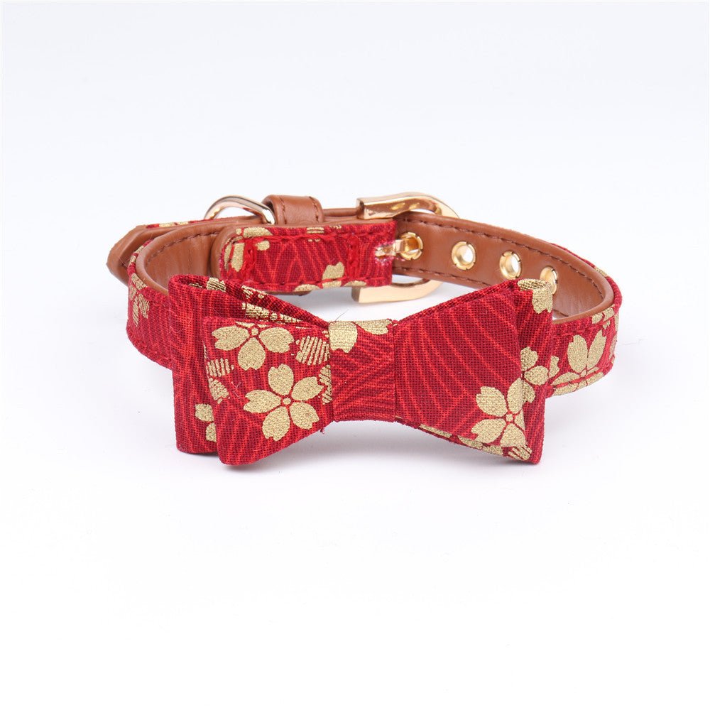 Japanese style bronzing pet collar | Luxury Home Accessories | Heulog Glow