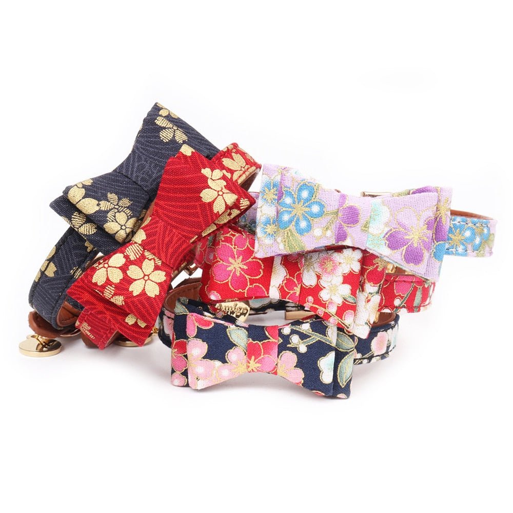 Japanese style bronzing pet collar | Luxury Home Accessories | Heulog Glow