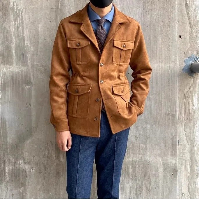 Japanese-style Retro Slim Jacket Men | Luxury Home Accessories | Heulog Glow
