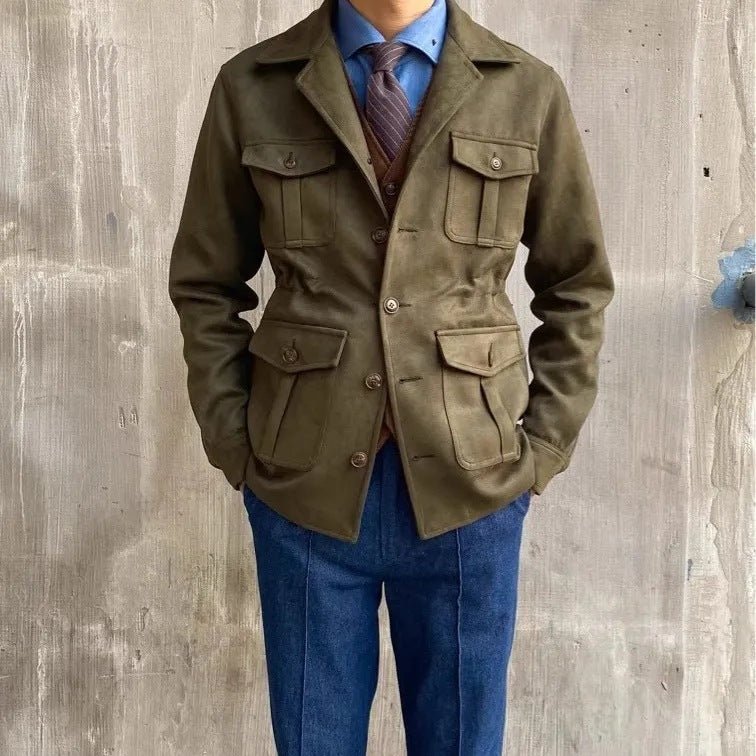 Japanese-style Retro Slim Jacket Men | Luxury Home Accessories | Heulog Glow
