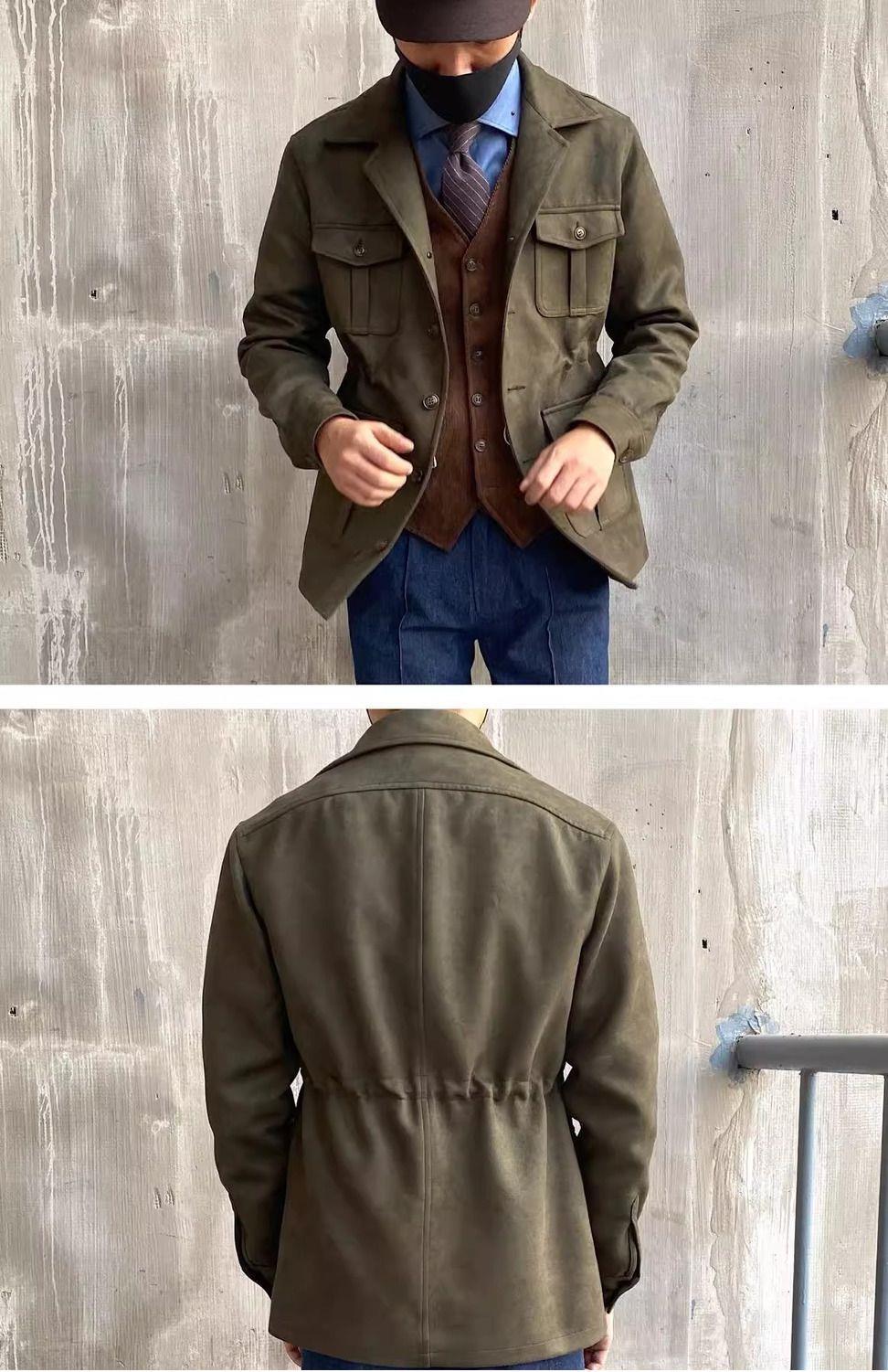 Japanese-style Retro Slim Jacket Men | Luxury Home Accessories | Heulog Glow