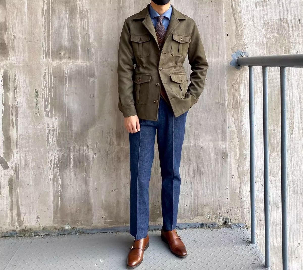 Japanese-style Retro Slim Jacket Men | Luxury Home Accessories | Heulog Glow