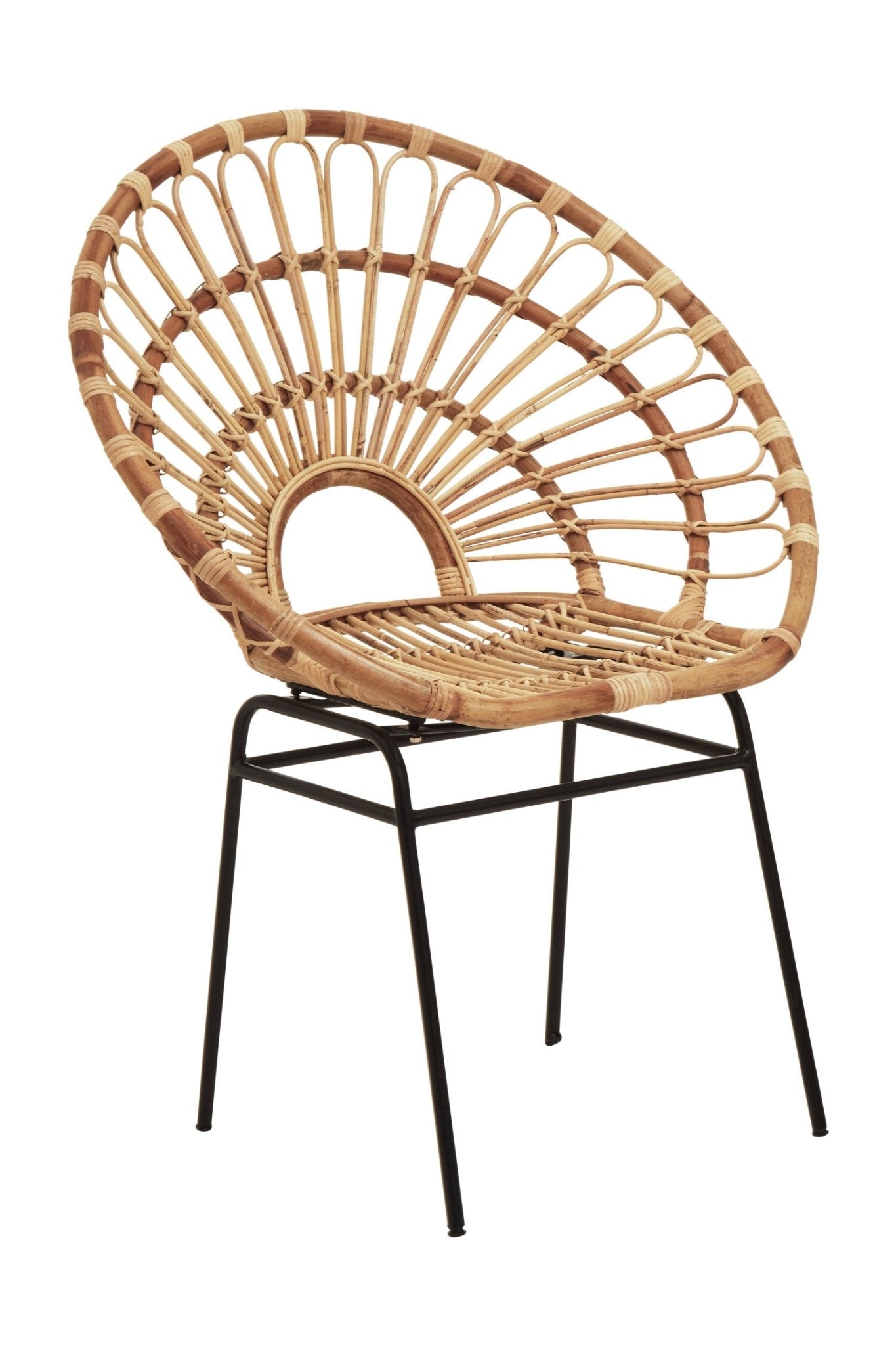 Java Natural Rattan Sunflower Chair | Luxury Home Accessories | Heulog Glow