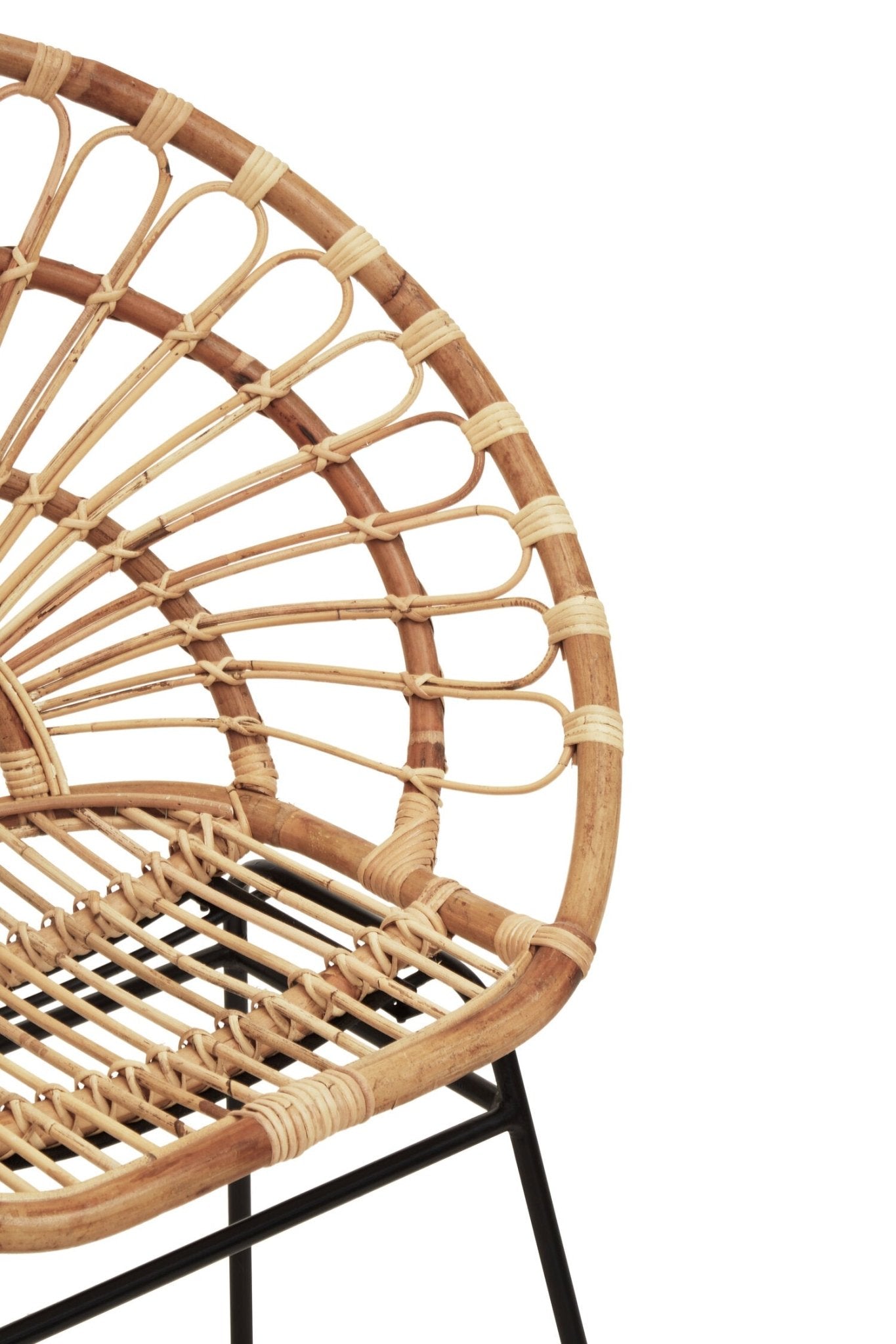 Java Natural Rattan Sunflower Chair | Luxury Home Accessories | Heulog Glow