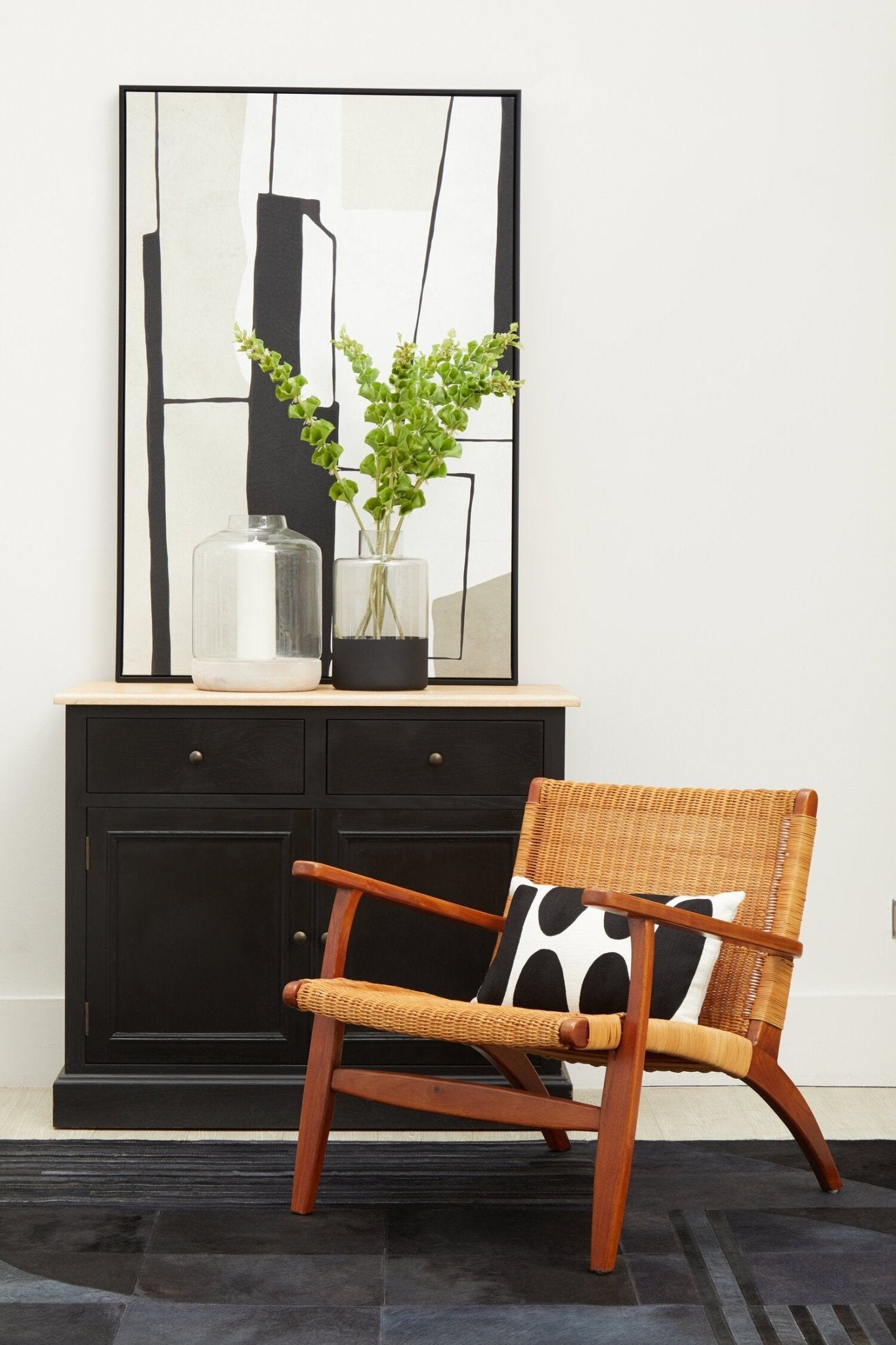Java Woven Chair In Brown Natural Rattan | Luxury Home Accessories | Heulog Glow