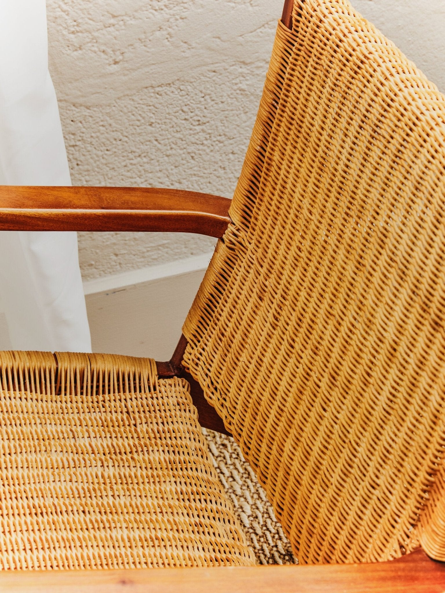 Java Woven Chair In Brown Natural Rattan | Luxury Home Accessories | Heulog Glow
