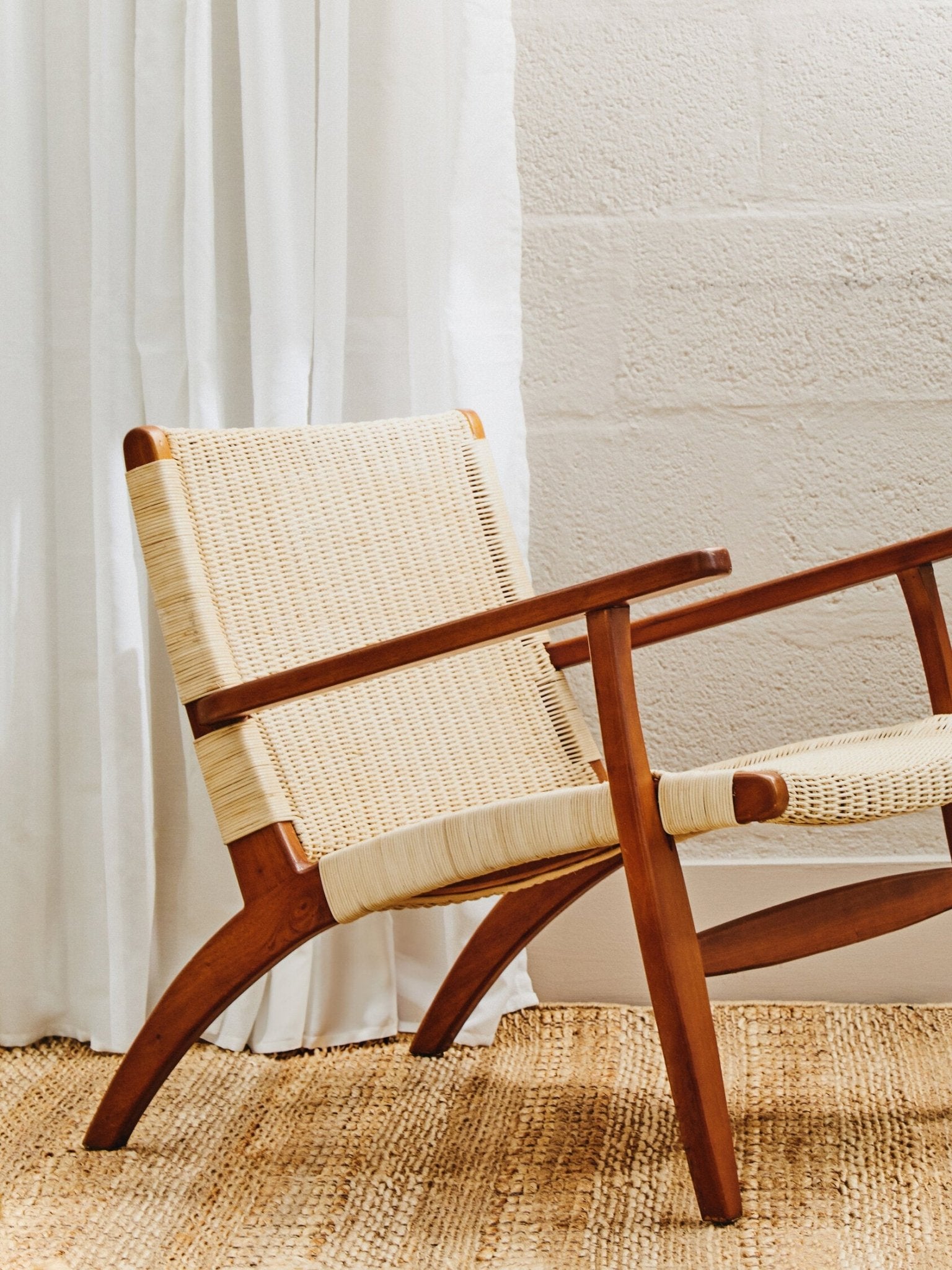 Java Woven Chair In Natural Rattan | Luxury Home Accessories | Heulog Glow