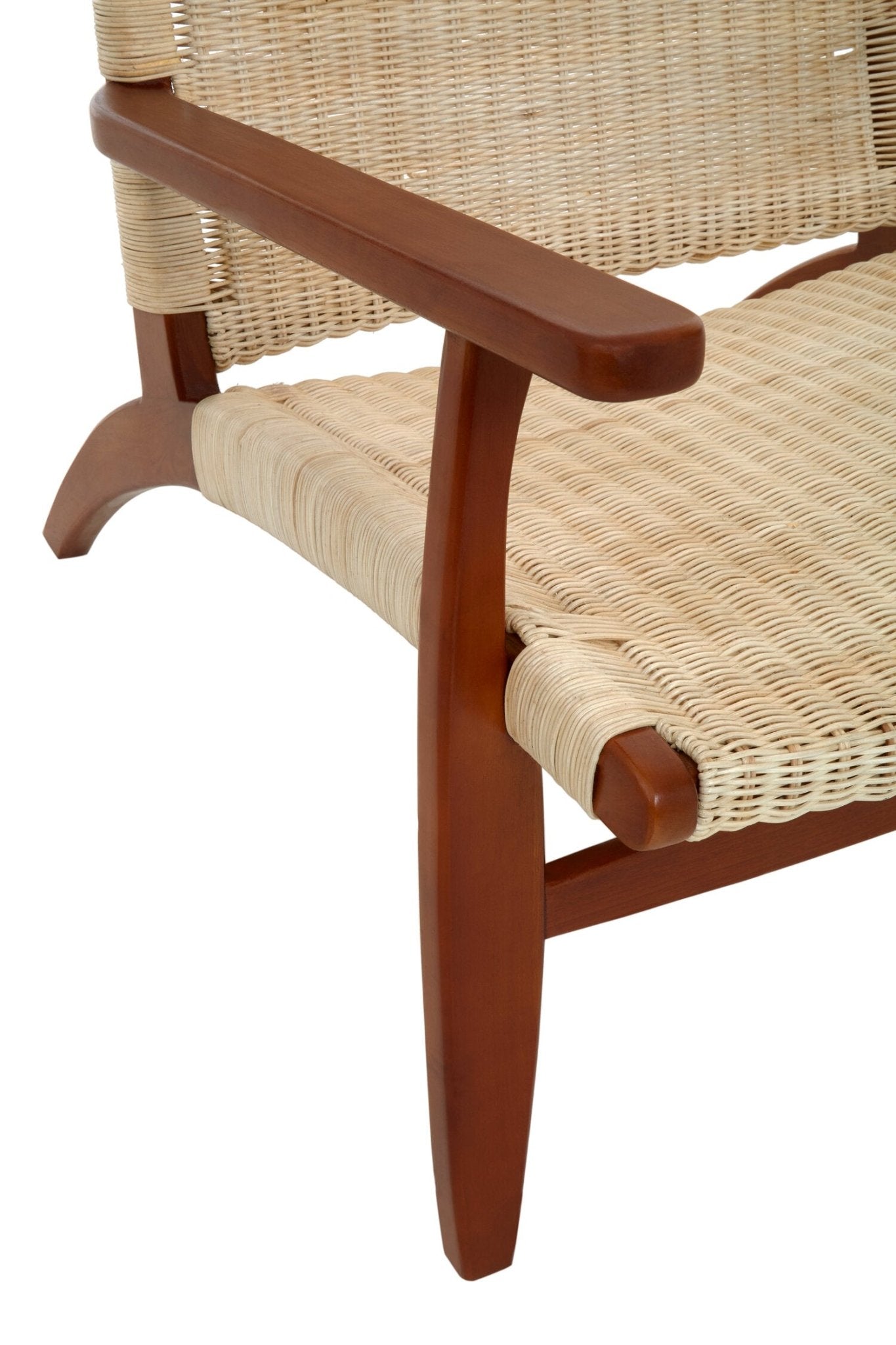 Java Woven Chair In Natural Rattan | Luxury Home Accessories | Heulog Glow