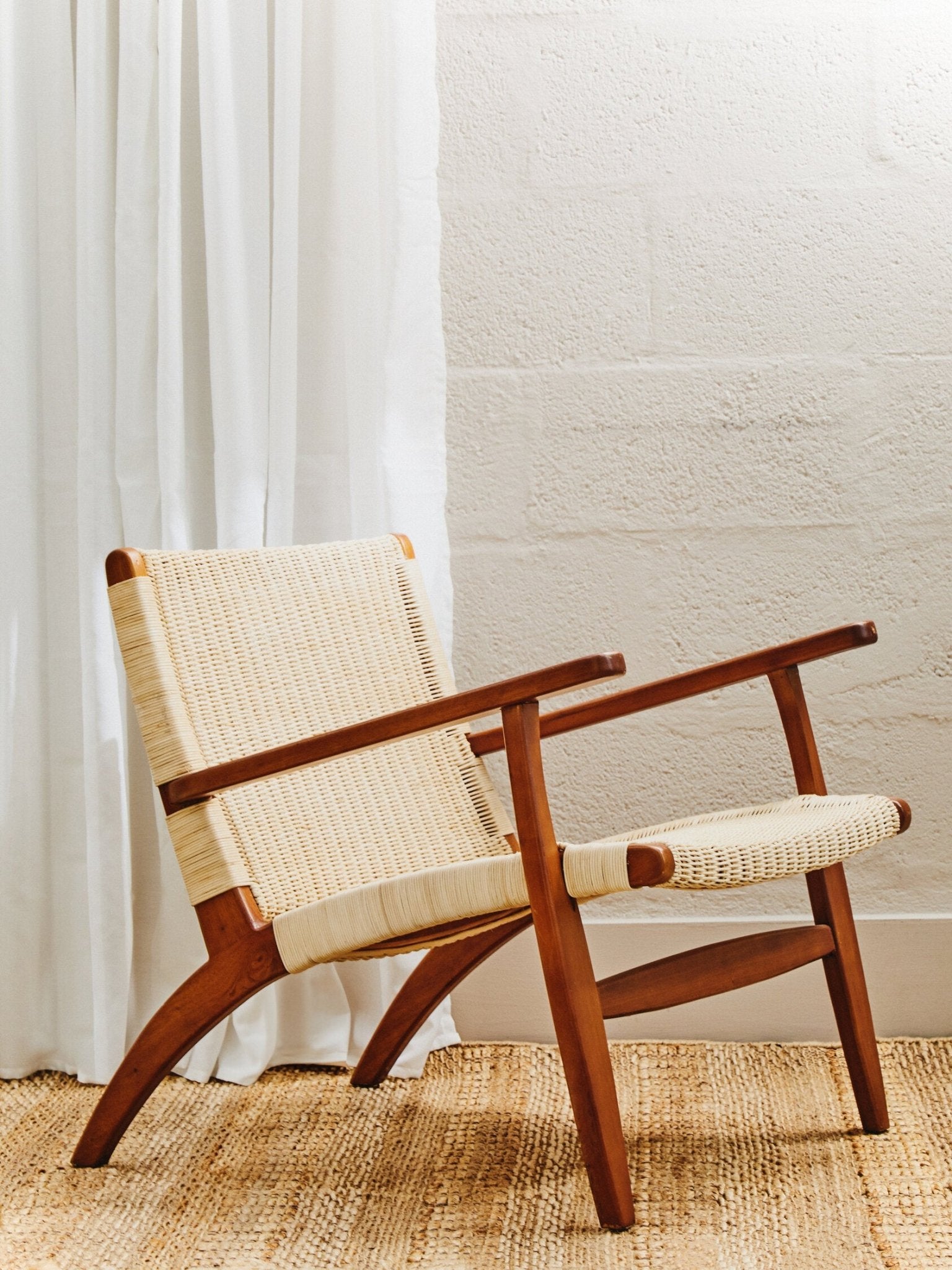 Java Woven Chair In Natural Rattan | Luxury Home Accessories | Heulog Glow