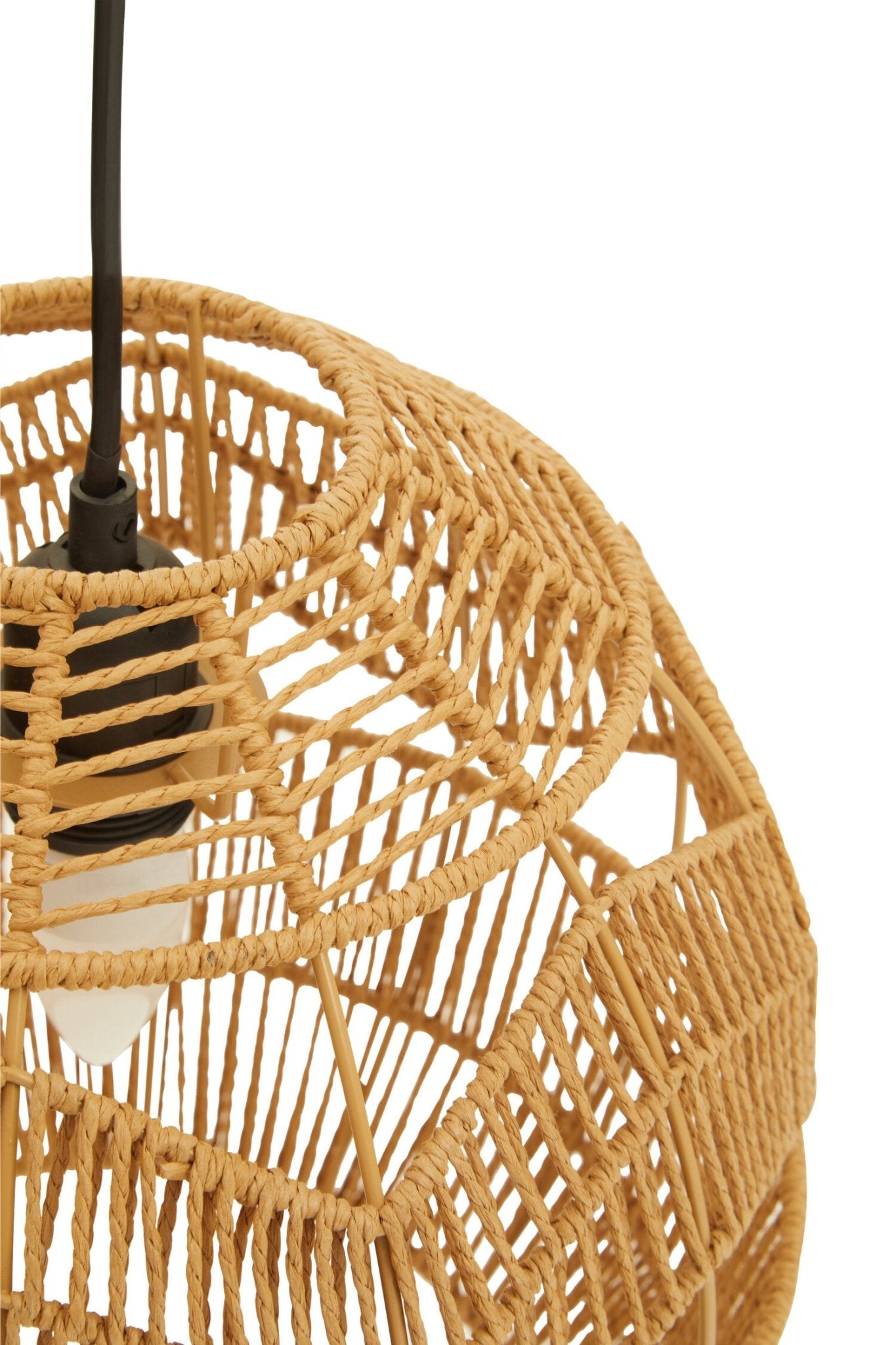 Jaya natural Paper Rope Pendant Light | Luxury Home Accessories | Heulog Glow