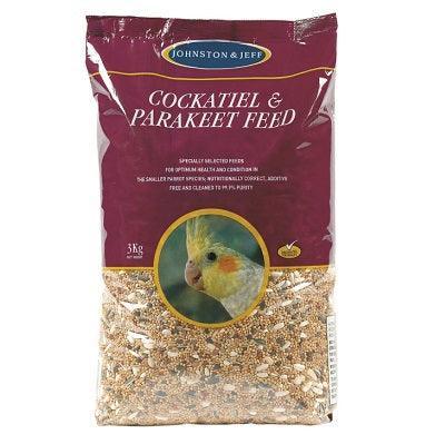 Johnston & Jeff Cockatiel & Parakeet Mix 3kg | Luxury Home Accessories | Heulog Glow
